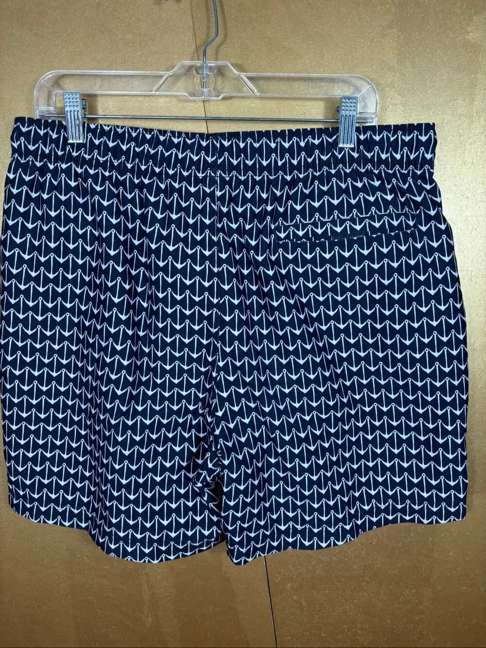 Nautica mens anchor print swim trunks size L